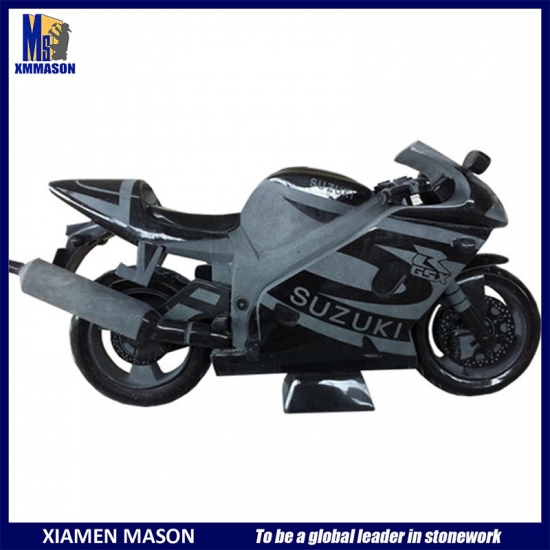 Hand Carved Motorcycle Sculpture