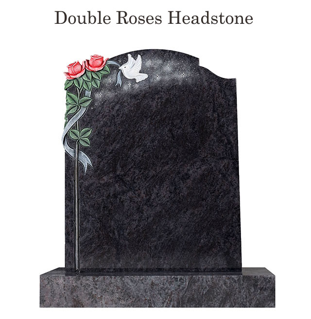 upright double tombstone