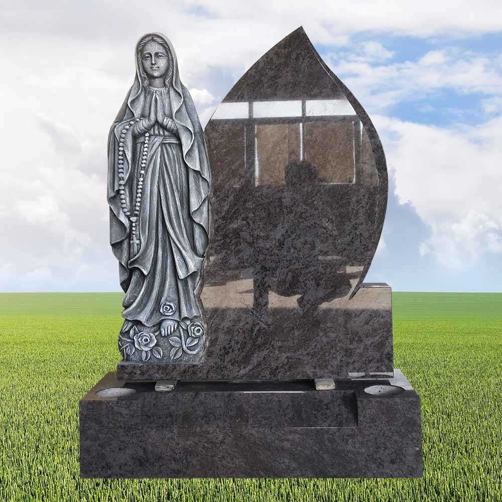 Mary Praying Tombstone