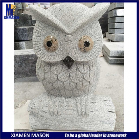 Marble Owl Stand on Trunk