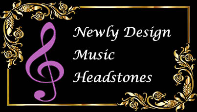 Newly Design Music Headstones